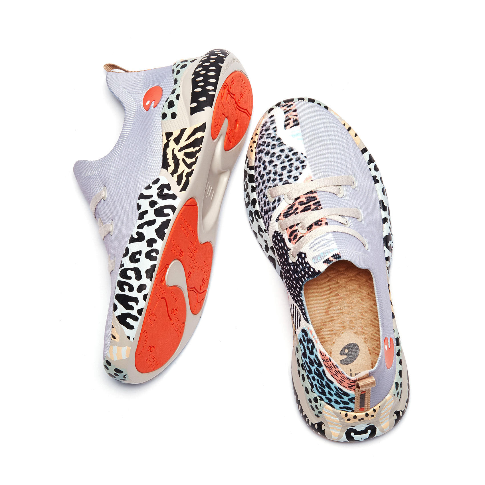 UIN Mijas Women's Art Painted Travel Shoes Slip On Loafers Comfort Lightweight Sneakers · v6