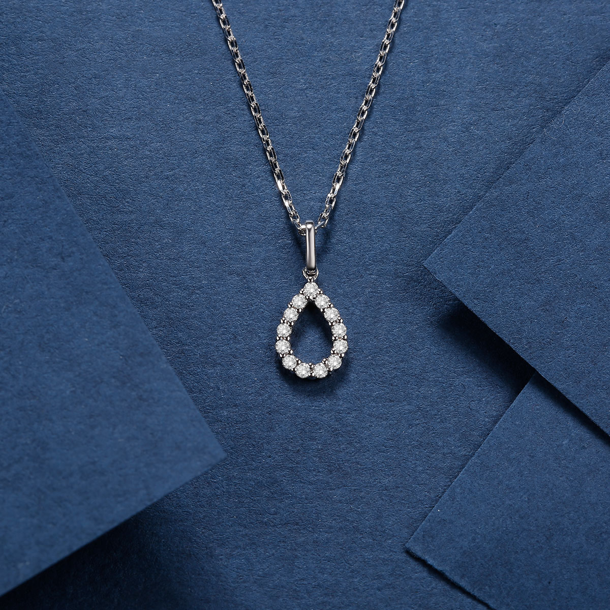 Rio Diamonds Ji Soo Diamond Necklace 18K White Gold · v4