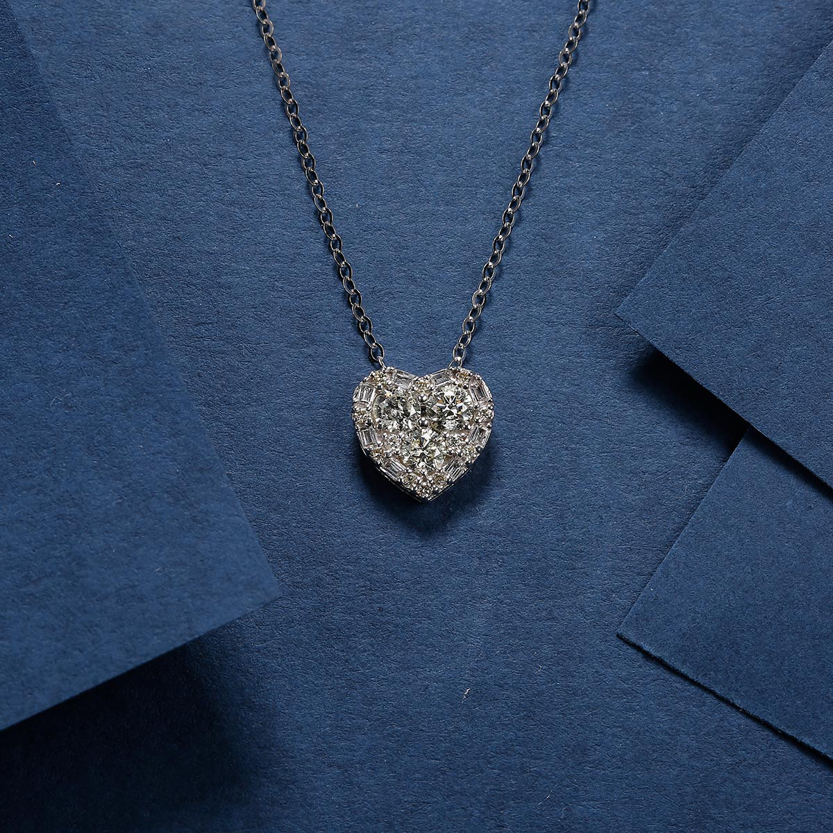 Rio Diamonds Lovel Diamond Necklace in 18K White Gold · v3
