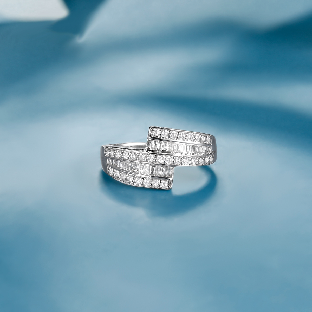 Rio Diamonds Geniva Diamond Ring 18K White Gold · v4