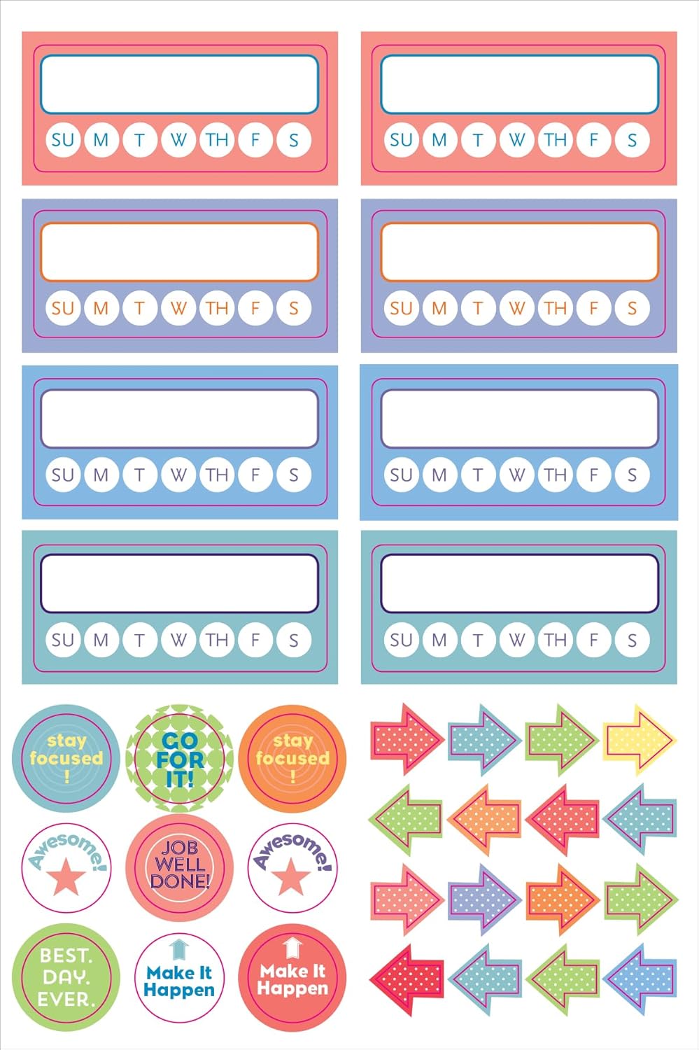 Essentials Habit Tracker Planner Stickers (52 weeks of stickers) · v2
