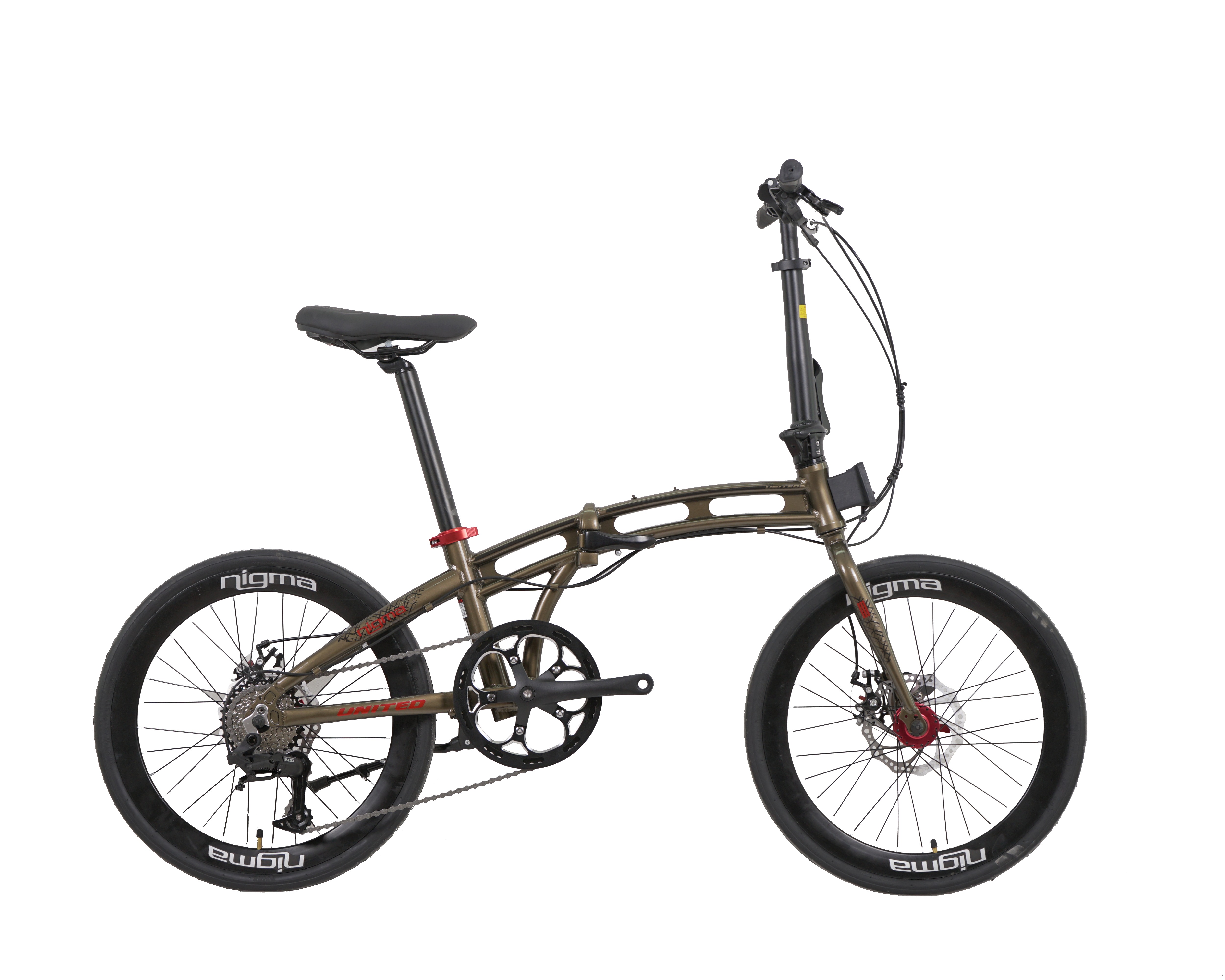Bicicletta pieghevole in lega NIGMA III 9speed by United Bike da 20"