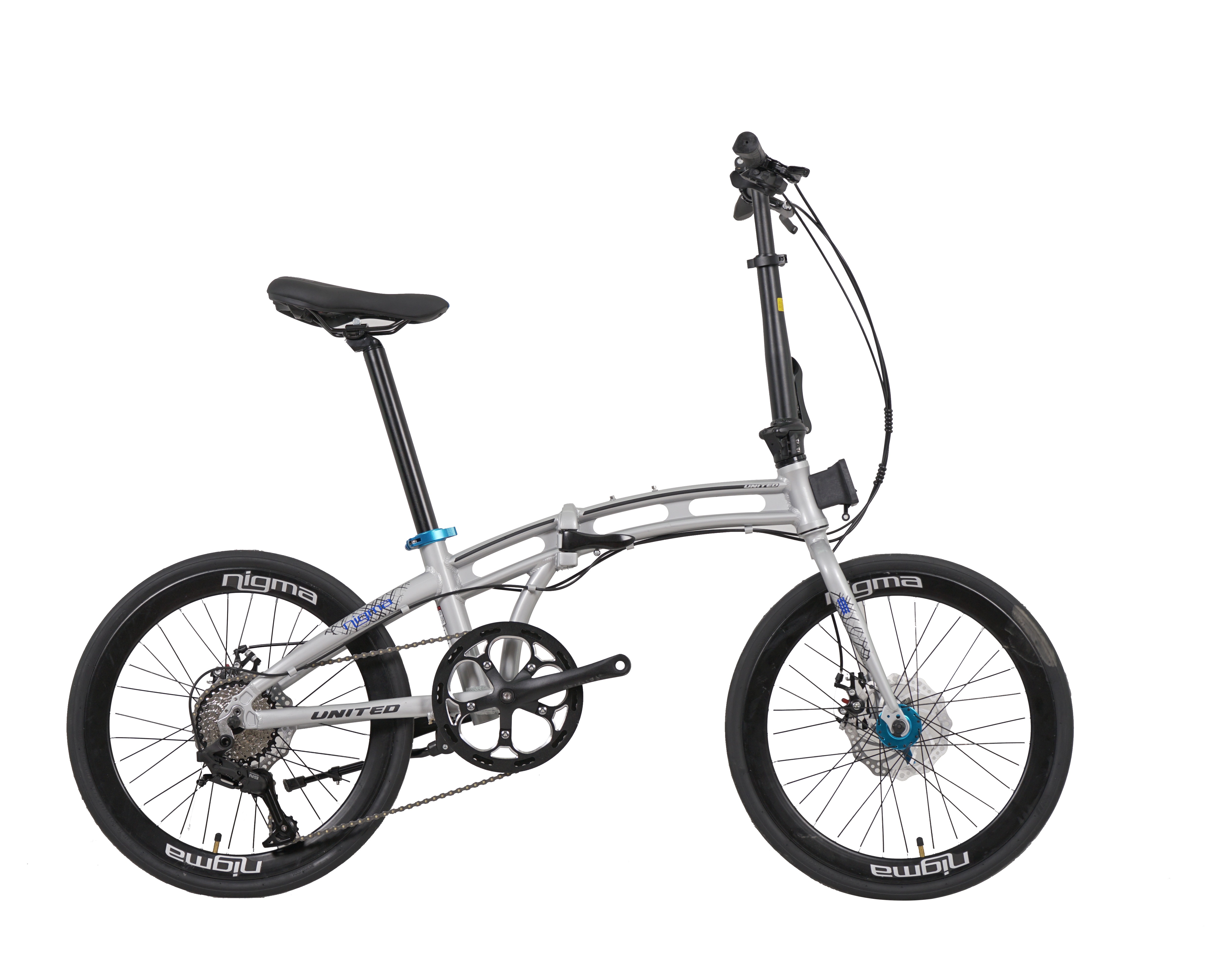 Bicicletta pieghevole in lega NIGMA III 9speed by United Bike da 20"