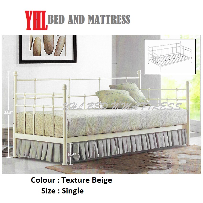 Giường đơn kim loại YHL Sarai (Giao hàng và lắp đặt miễn phí)