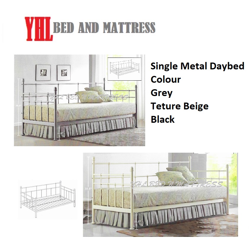 Giường đơn kim loại YHL Sarai (Giao hàng và lắp đặt miễn phí)