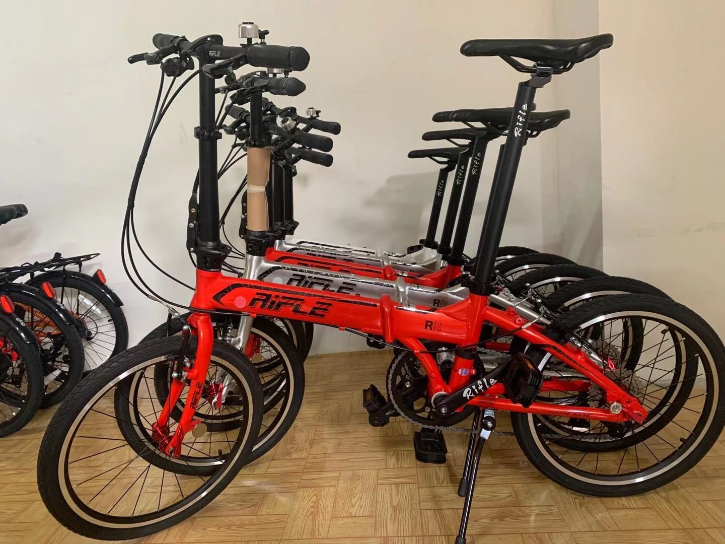20” RIFLE  R8 folding bike 9 speed，10.5kg  Aluminum bicycle Version 2024