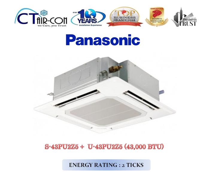 Panasonic Ceiling Cassette INVERTER  [43,000 BTU] + FREE Installation + FREE Delivery + FREE $100 Servicing Voucher + Dismantle & Disposal Old Air-Con Unit · v3