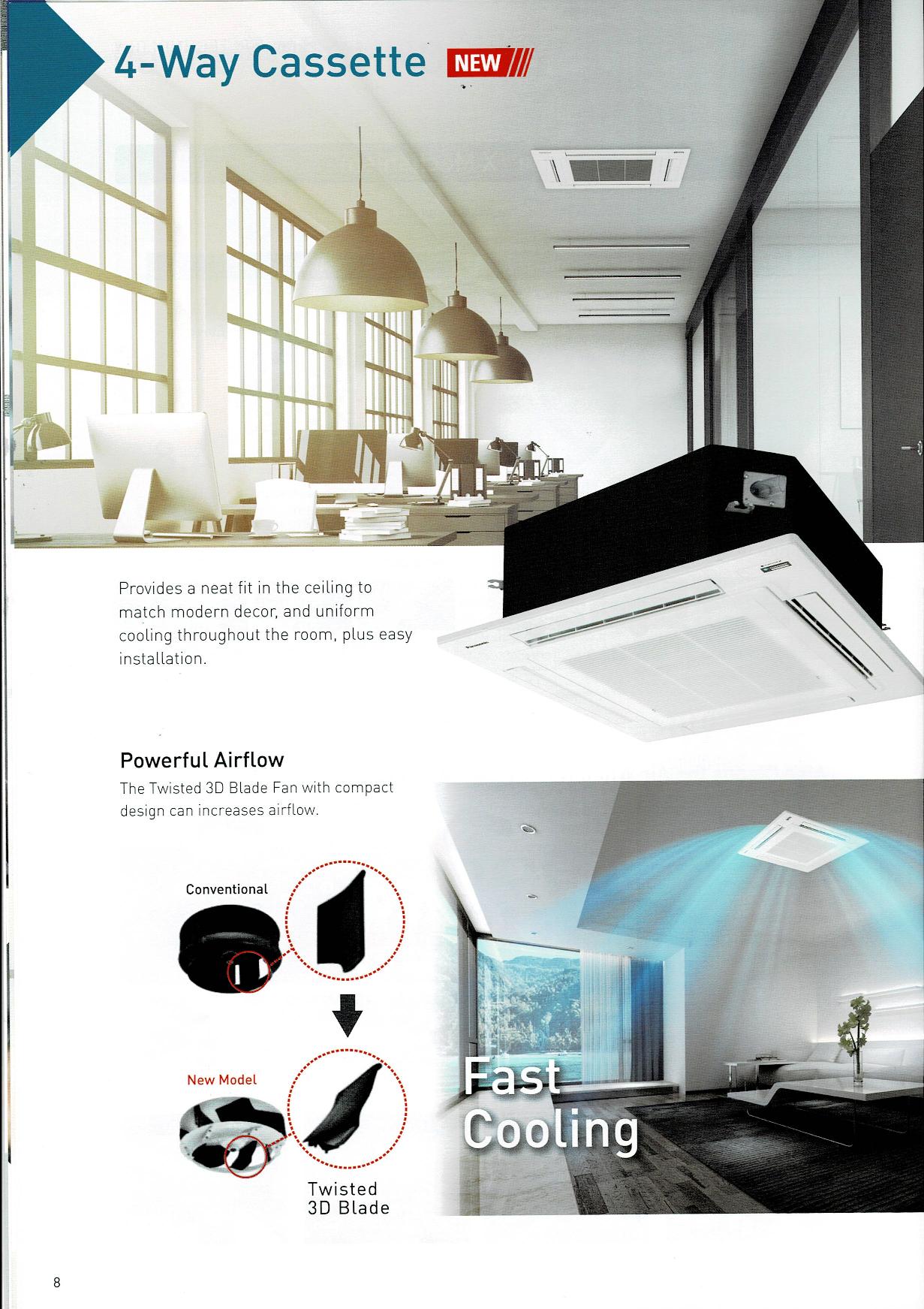 Panasonic Ceiling Cassette INVERTER  [43,000 BTU] + FREE Installation + FREE Delivery + FREE $100 Servicing Voucher + Dismantle & Disposal Old Air-Con Unit · v3