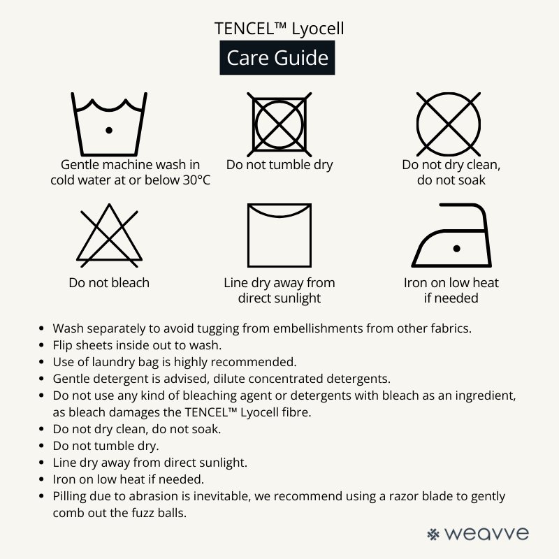 Weavve Signature TENCEL™ Lastikli Çarşaf Seti (Lastikli Çarşaf+Yastık kılıfı) [yatak çarşafı yatak çarşafları yastık kılıfı]