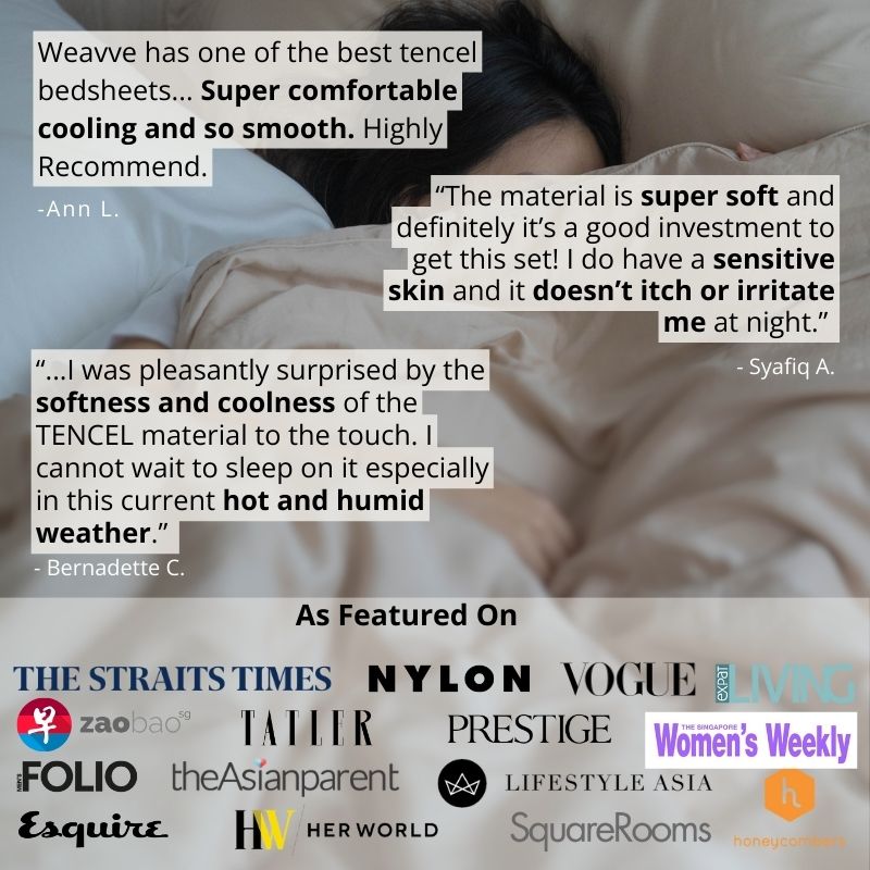 Weavve Signature TENCEL™ Deluxe Set (ผ้าปูที่นอนแบบรัดมุม ปลอกผ้านวม ปลอกหมอนอิง) [ชุดเครื่องนอน]