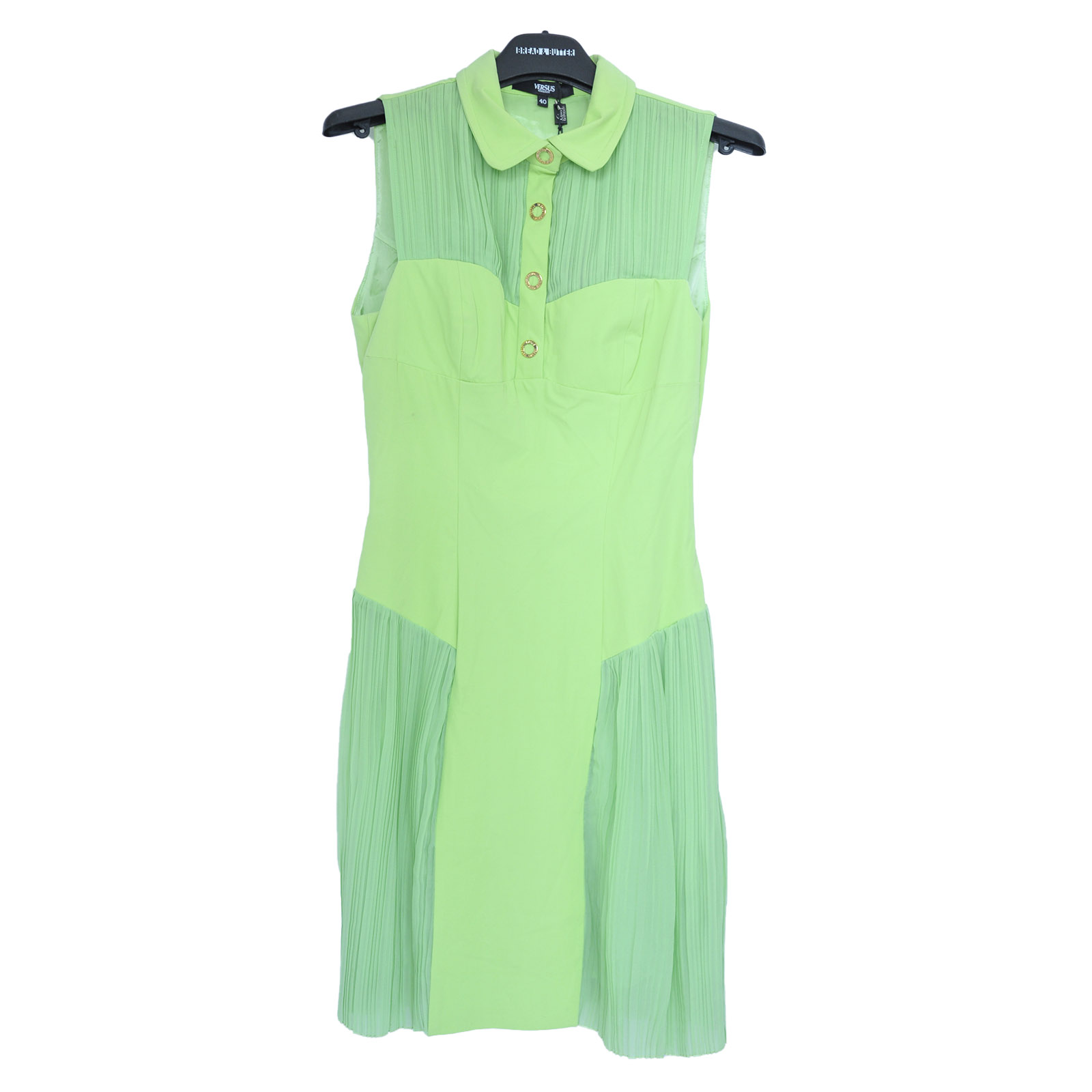 Versus Women's S/L Collar Pleated Dress · v6