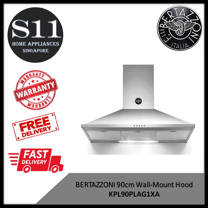 Hotte murale BERTAZZONI KPL90PLAG1XA 90 cm *GARANTIE LOCALE D'UN AN