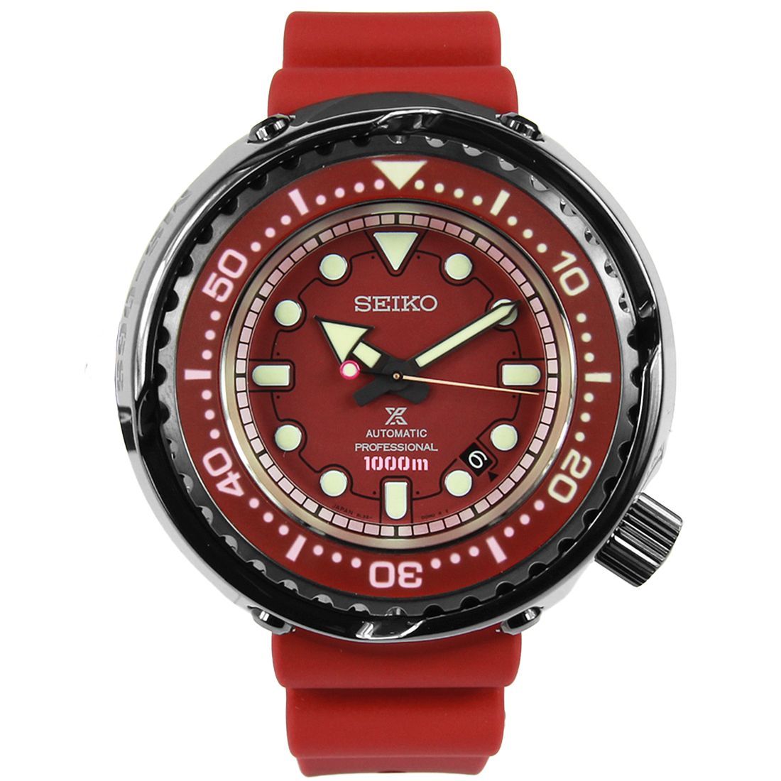 Seiko SBDX029 Gundam MS-06S Zaku II Prospex Automatic Limited Edition นาฬิกาสปอร์ตสีแดง
