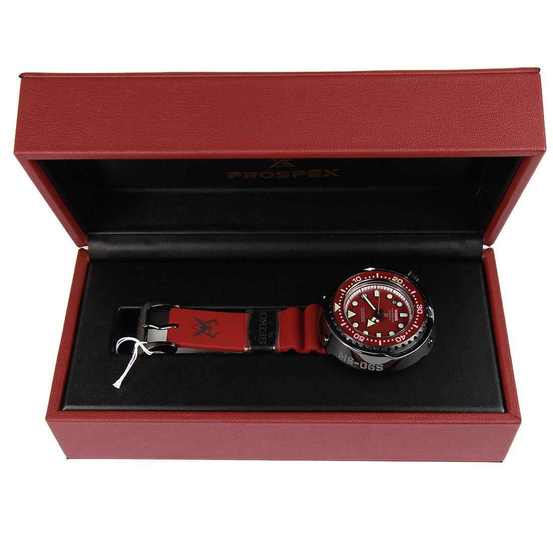 Seiko Gundam MS-06S Zaku II SBDX029 Prospex Automatic Limited Edition Sports Red Watch · v10