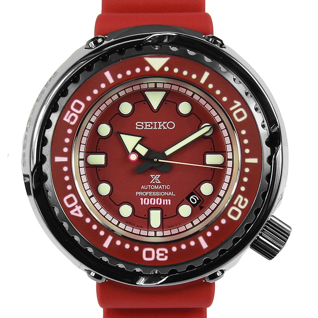 Seiko Gundam MS-06S Zaku II SBDX029 Prospex Automatic Limited Edition Sports Red Watch · v10