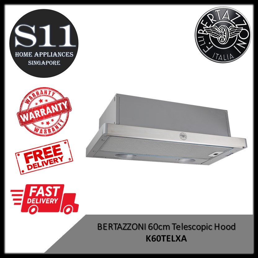 BERTAZZONI K90TELXA 90cm / K60TELXA 60cm Telescopic Hood *1 YEAR LOCAL WARRANTY · v3