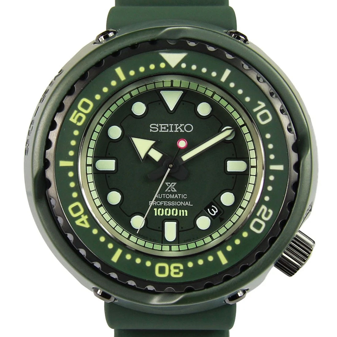 Seiko Prospex Green Gundam MS-06 Zaku II SLA029 SLA029J1 SLA029J Automatic Diving Watch WR1000m · v9