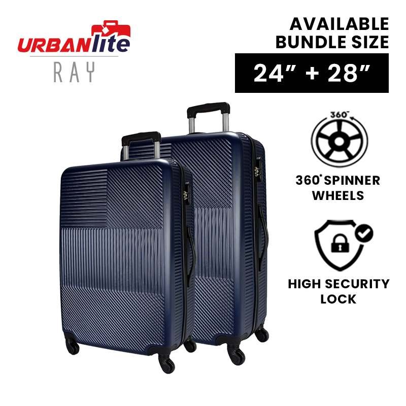 [SG Ready Stock] URBANLite RAY กระเป๋าเดินทาง ABS แบบแข็ง หมุนได้ 360° ขนาด 24 นิ้ว 28 นิ้ว รุ่น ULH9917 จัดส่งโดย Universal Traveller ใน 3 วันทำการ