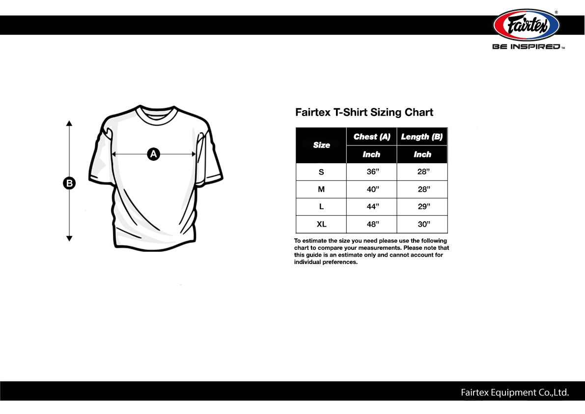 เสื้อยืด Fairtex โลโก้ สีดำ