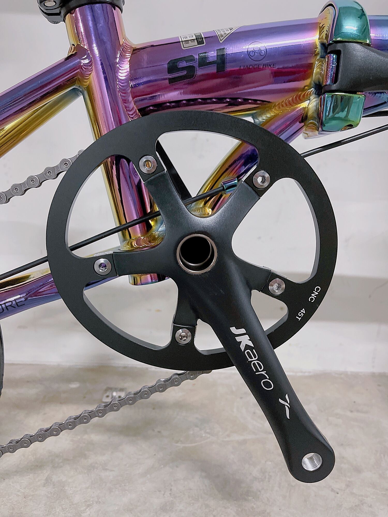 Rifle S4 small wheel 14inch light weight folding bike/rainbow colour/cute · v7