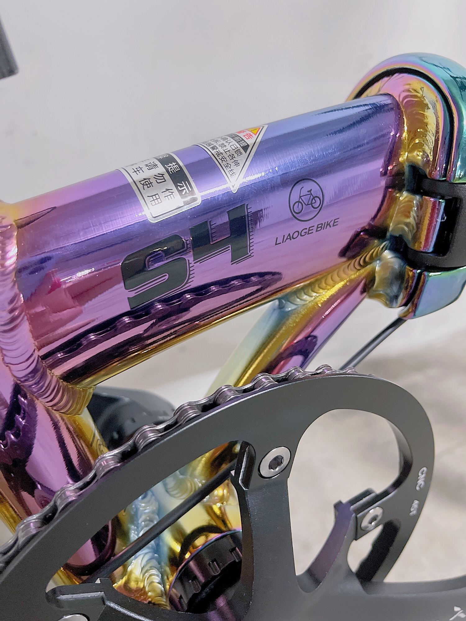 Rifle S4 small wheel 14inch light weight folding bike/rainbow colour/cute · v7