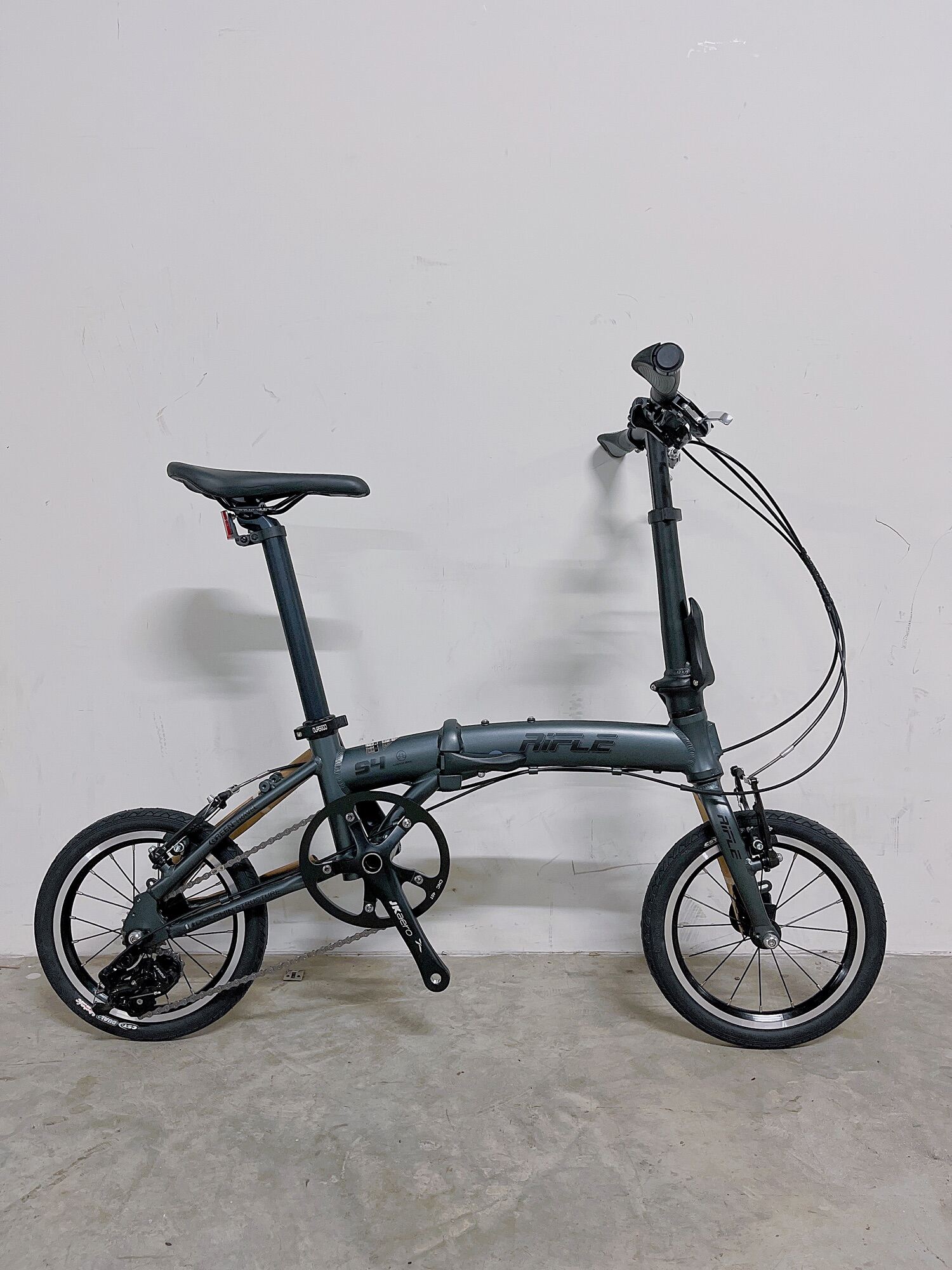Rifle S4 small wheel 14inch light weight folding bike/rainbow colour/cute · v7