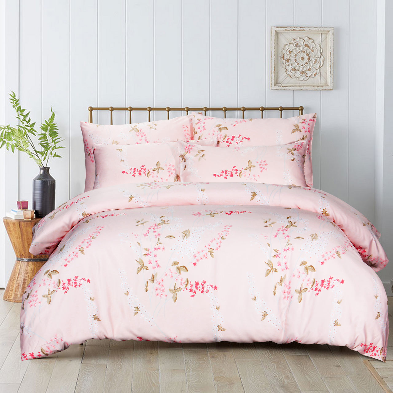 Eurotex Mod Living 1000TC, 100% TENCEL™ Fibers, Printed, Fitted Sheet Set/Bed Set, Annella