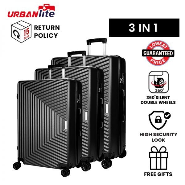[SG Hazır Stok] UrbanLite Trapez 3'ü 1 Arada Paket 360° 8 Tekerlek Döndürücü Bagaj - ULH9913 Universal Traveller Tarafından Teslimat İçin 3 İş Günü
