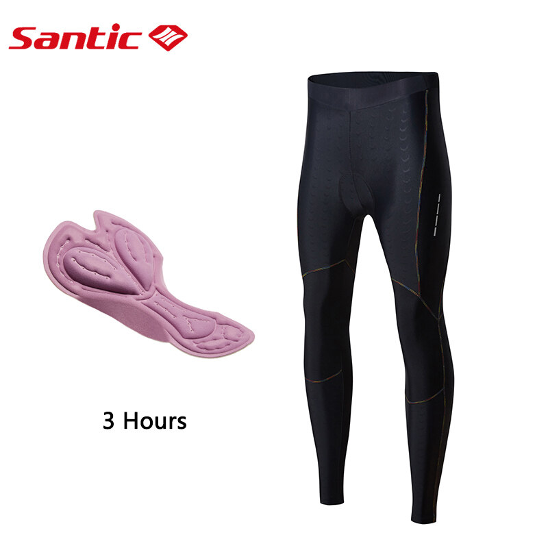 Santic Women Cycling Pants Professional 4D Padding Shockproof Reflective Pants Anti-pilling Bike Bicycle Cycling Tights L7C04088