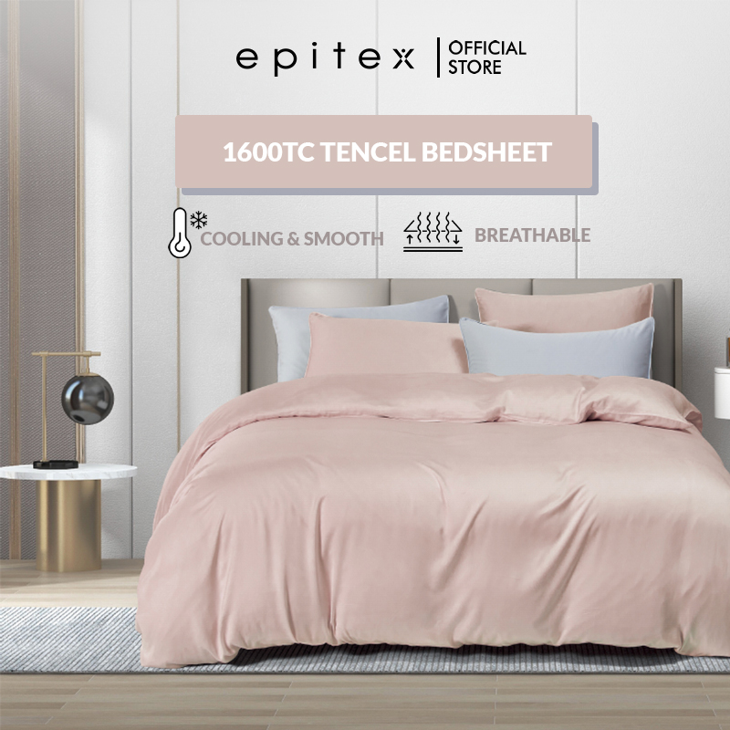 (Online Özel) Epitex 1600TC 100% Tencel Lite Solid Collection Yatak Örtüsü - Lastikli Çarşaf - Yatak Takımı