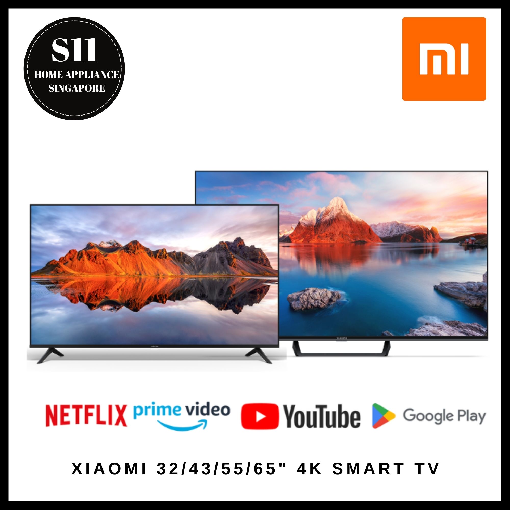 Xiaomi TV 32/43/55/65/75 Inch 4K UHD Smart TV (LOCAL SET) + 3Year Local Warranty