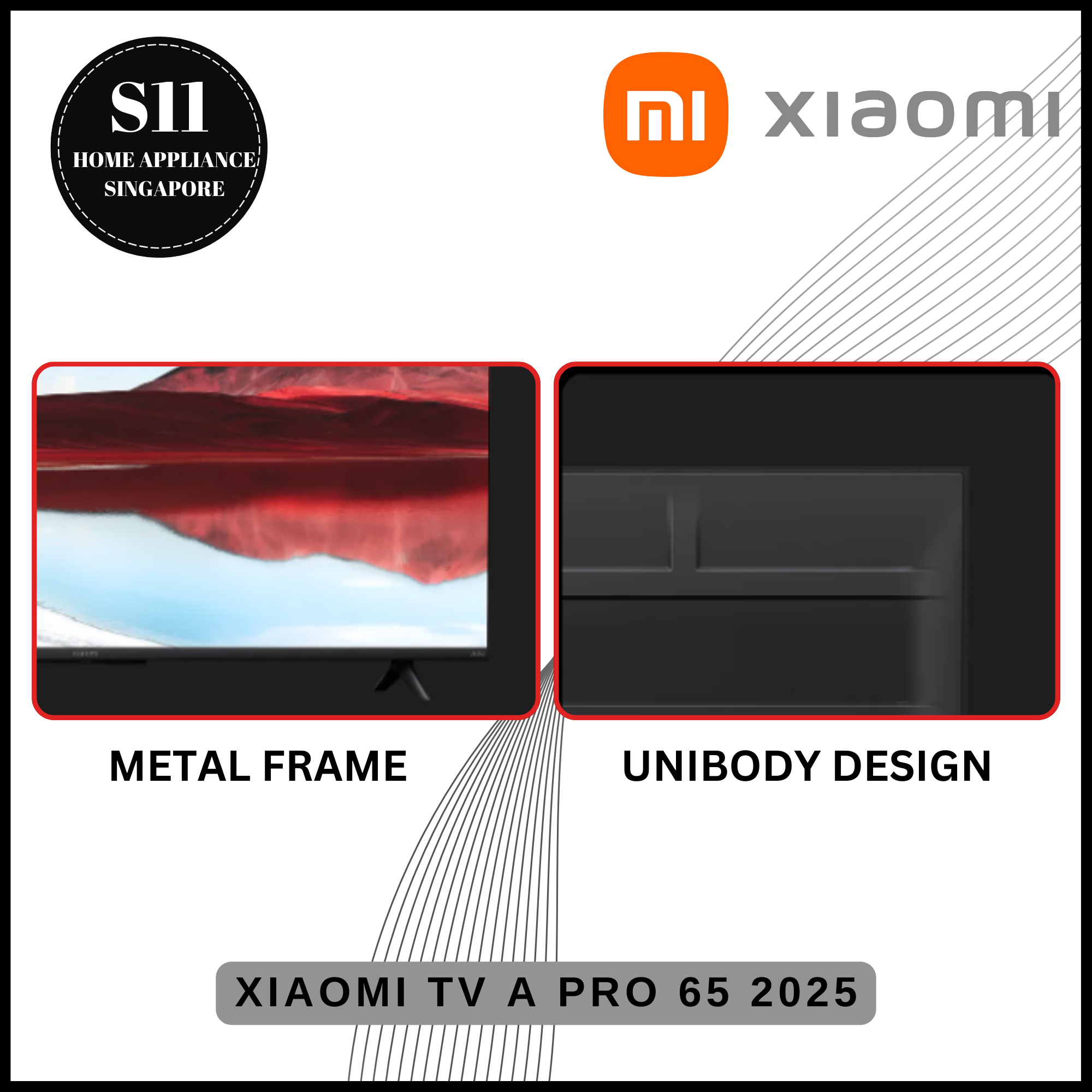Televisor inteligente Xiaomi TV 32/43/55/65/75 pulgadas 4K UHD (set local) + 3 años de garantía local