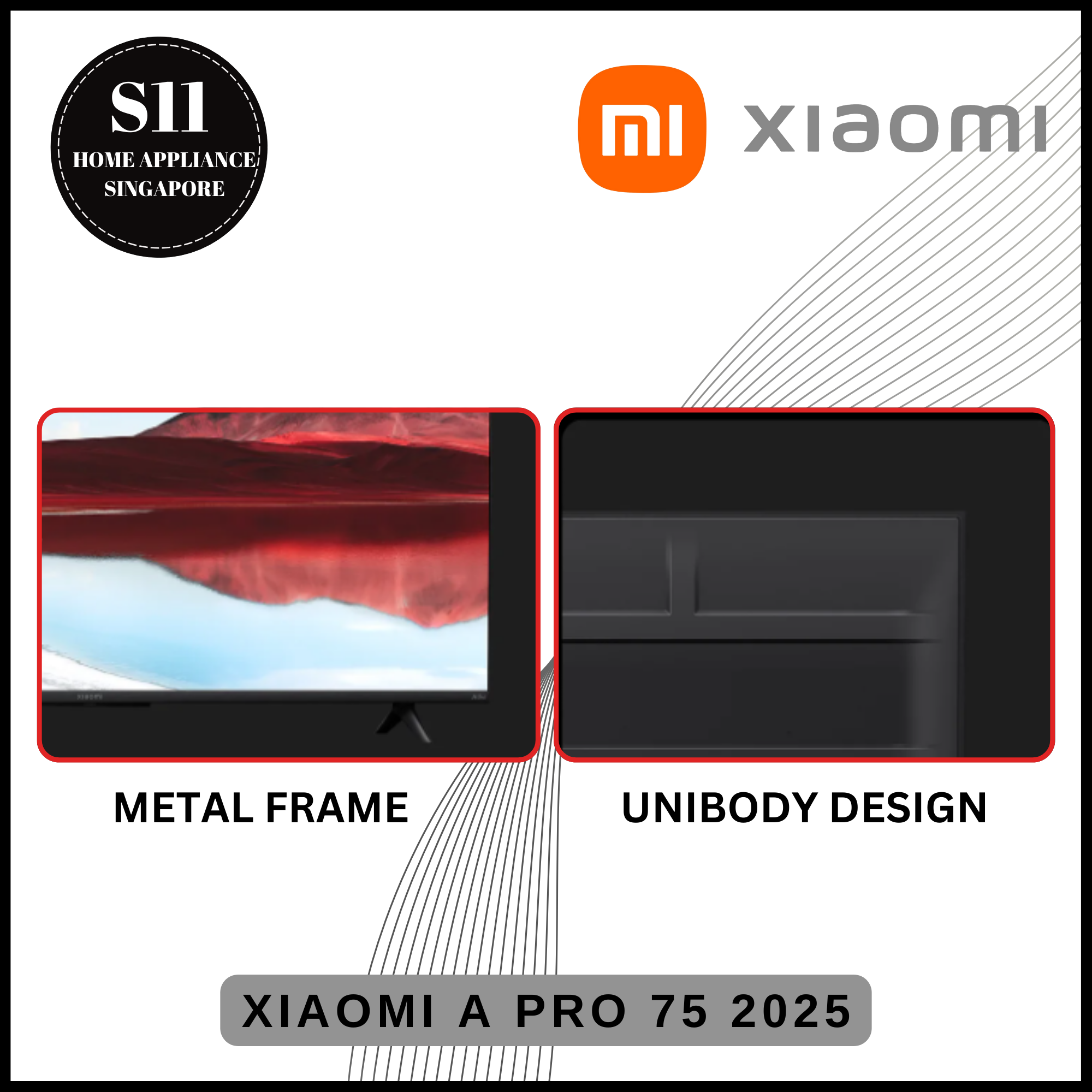 Televisor inteligente Xiaomi TV 32/43/55/65/75 pulgadas 4K UHD (set local) + 3 años de garantía local