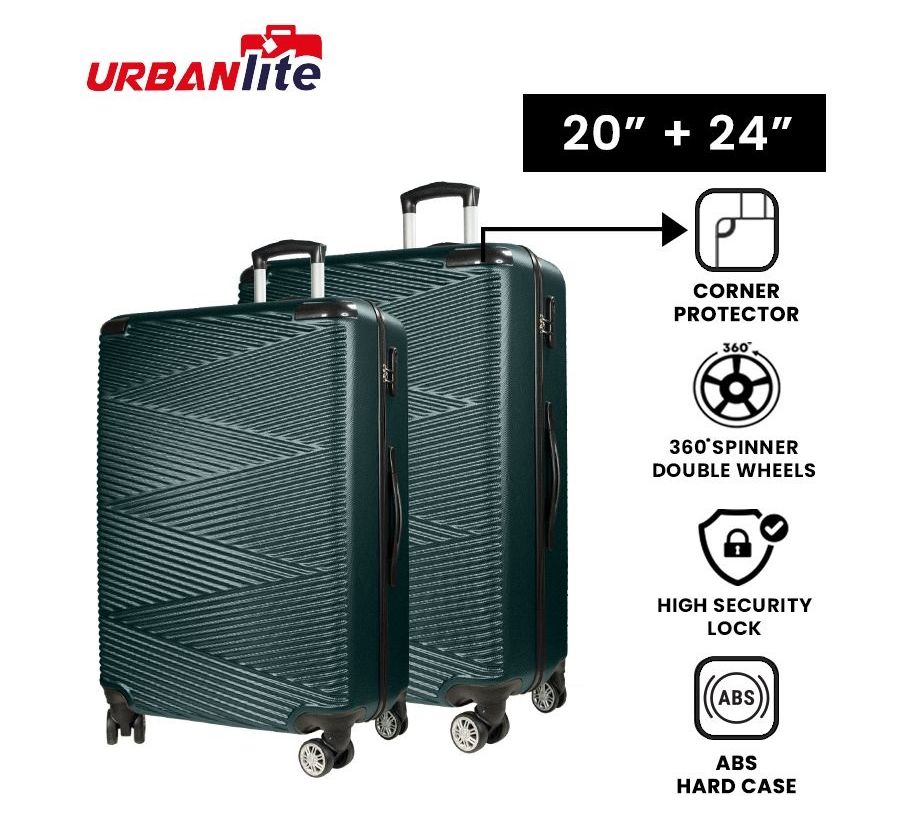 [SG Hazır Stok] UrbanLite ECHO 2.0 - [20 inç+24 inç] 360° 8 Tekerlek Döndürücü Köşe Koruyucu Bagaj ULH21904 Universal Traveller Tarafından Teslimat İçin 3 İş Günü