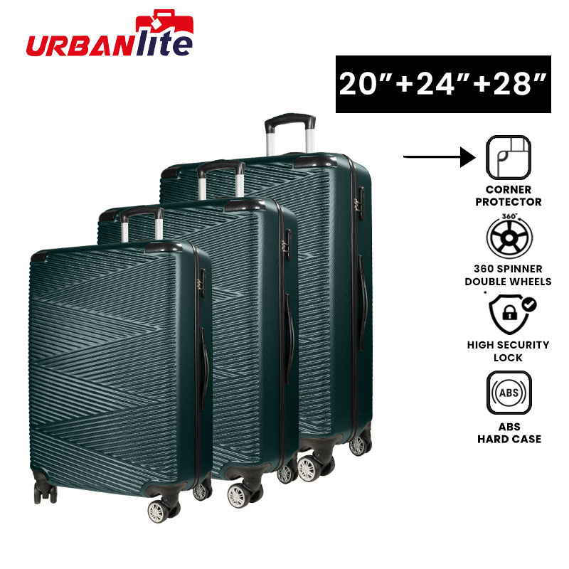 [SG Hazır Stok] UrbanLite ECHO 2.0 - 3'ü 1 Arada Paket Seti 360° 8 Tekerlek Döndürücü Köşe Koruyucu Bagaj ULH21904 Universal Traveller Tarafından Teslimat İçin 3 İş Günü