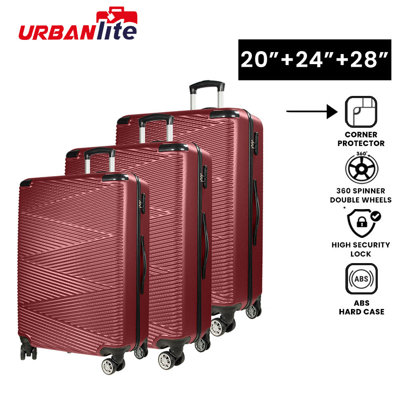 [SG Hazır Stok] UrbanLite ECHO 2.0 - 3'ü 1 Arada Paket Seti 360° 8 Tekerlek Döndürücü Köşe Koruyucu Bagaj ULH21904 Universal Traveller Tarafından Teslimat İçin 3 İş Günü