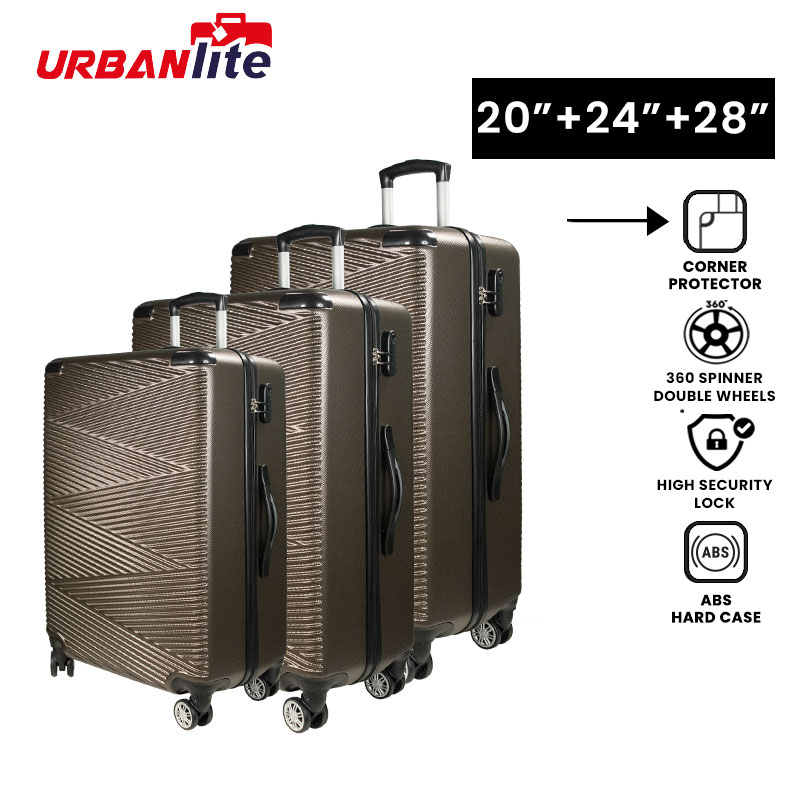 [SG Hazır Stok] UrbanLite ECHO 2.0 - 3'ü 1 Arada Paket Seti 360° 8 Tekerlek Döndürücü Köşe Koruyucu Bagaj ULH21904 Universal Traveller Tarafından Teslimat İçin 3 İş Günü