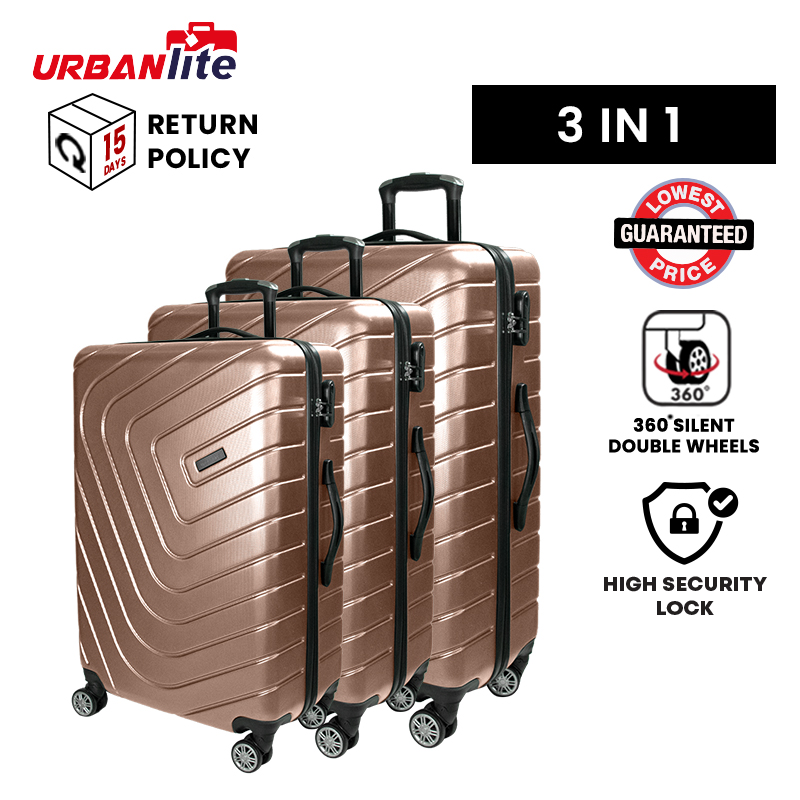 [SG Hazır Stok] UrbanLite Rayer 3'ü 1 Arada Paket Seti 360° Döndürücü 8 Tekerlek ABS Sert kılıf- ULH219053 3 İş Günü Universal Traveller'den