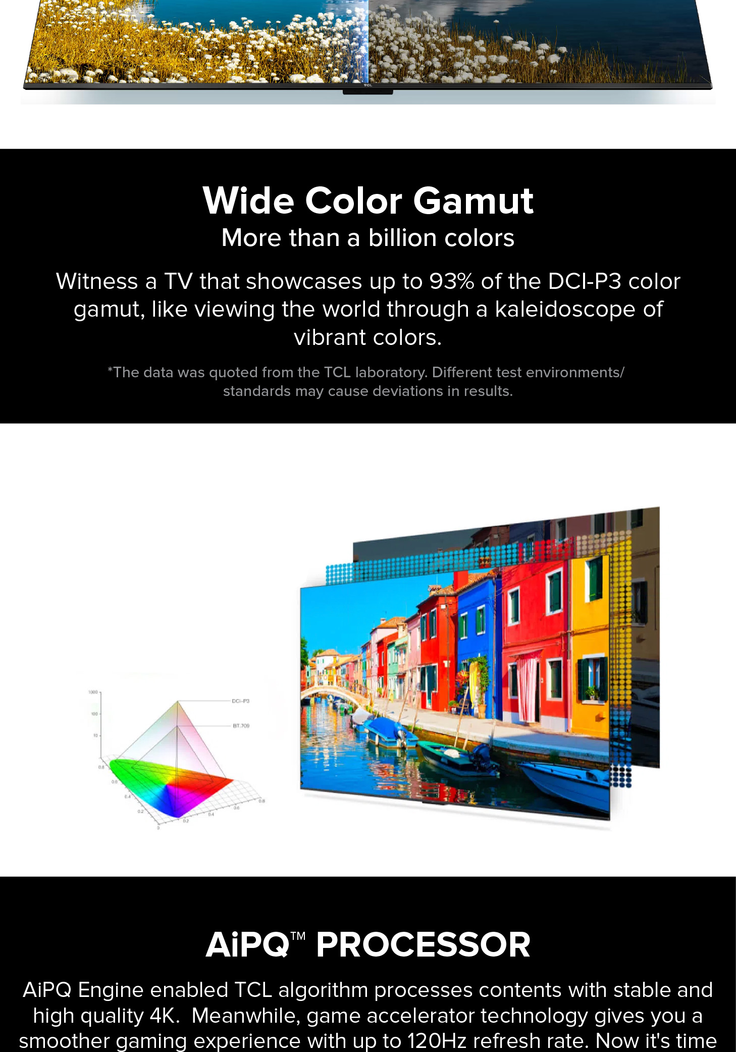 P755 4K-Fernseher 2024 55 65 Zoll | TCL Eye Care | 120Hz DLG | AI Smart Google TV | Dolby Atmos und Vision