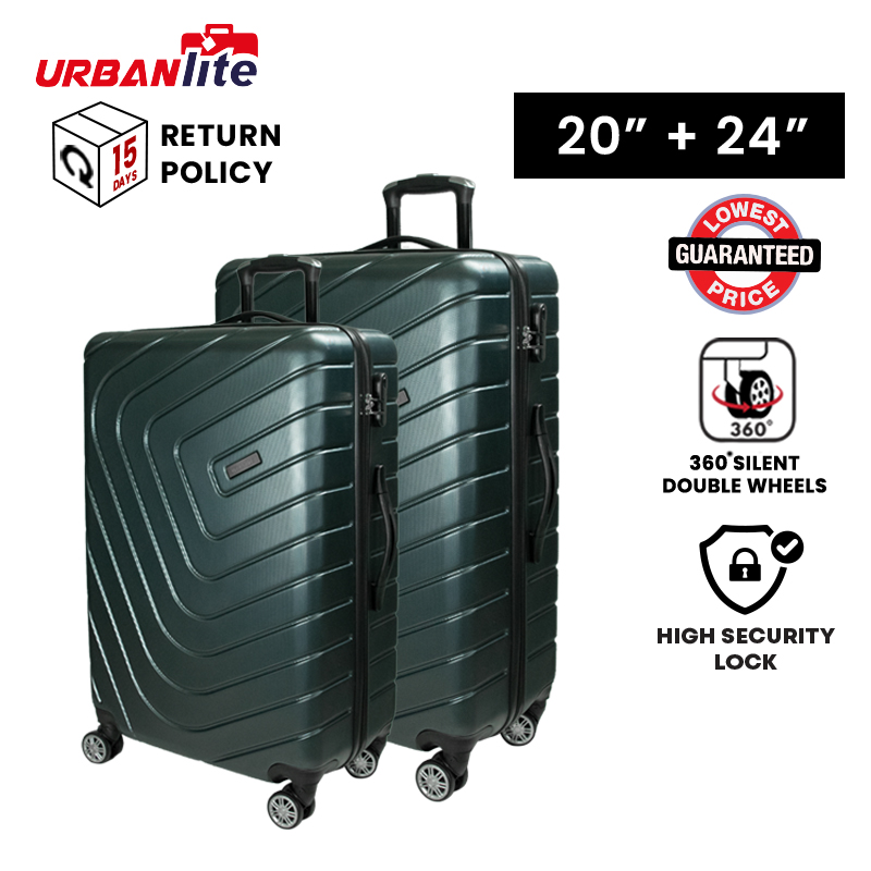 [SG Ready Stock] URBANlite Rayer 20"+24" Inch Bundle Set 360° Spinner 8 Wheels ABS Hard case- ULH21905 Within 3 Working Days By Universal Traveller · v5