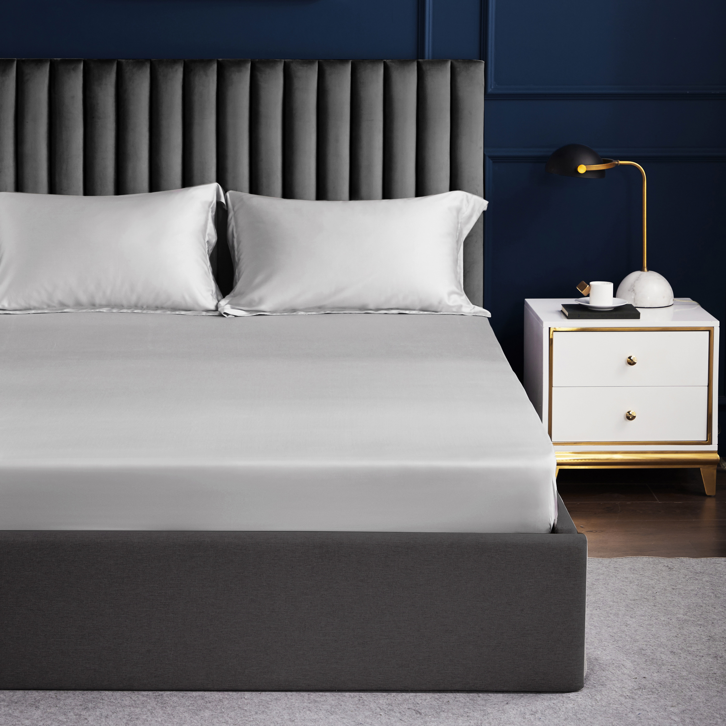 Palais Suite TENCEL™ LF Simli Gri Paket Yatak Takımı