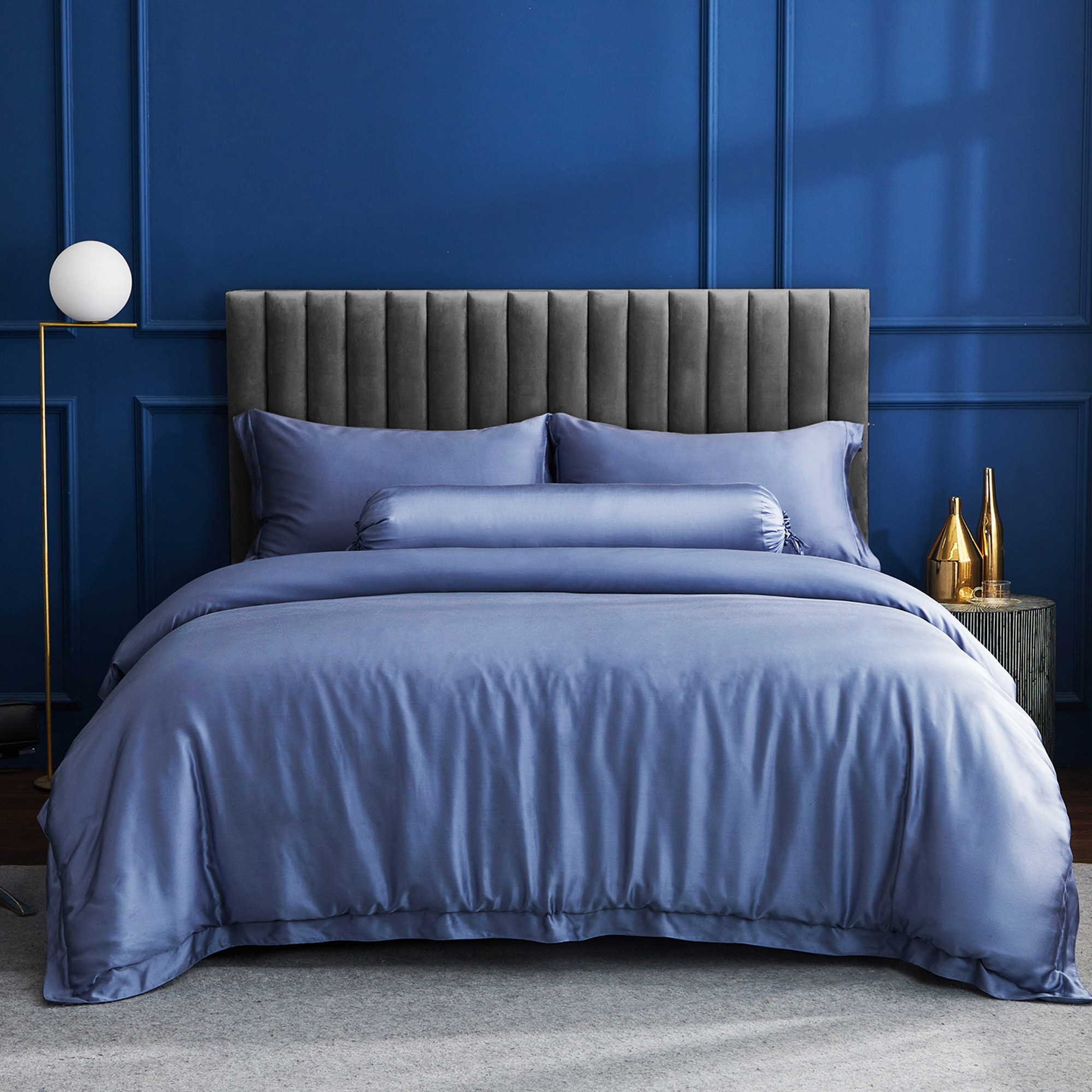 Palais Suite TENCEL™ LF Pervenche Blue Bundle Bed Set · v2