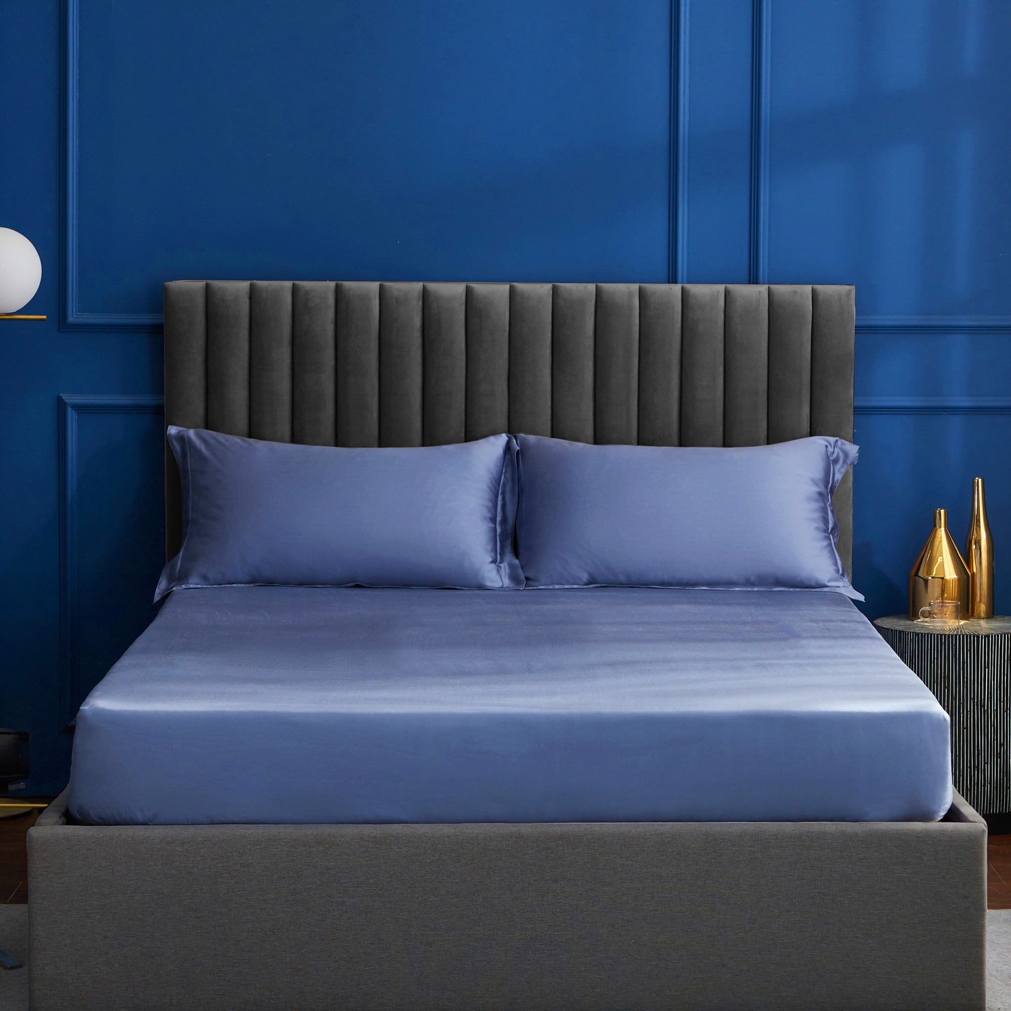 Palais Suite TENCEL™ LF Pervenche Blue Bundle Bed Set · v2