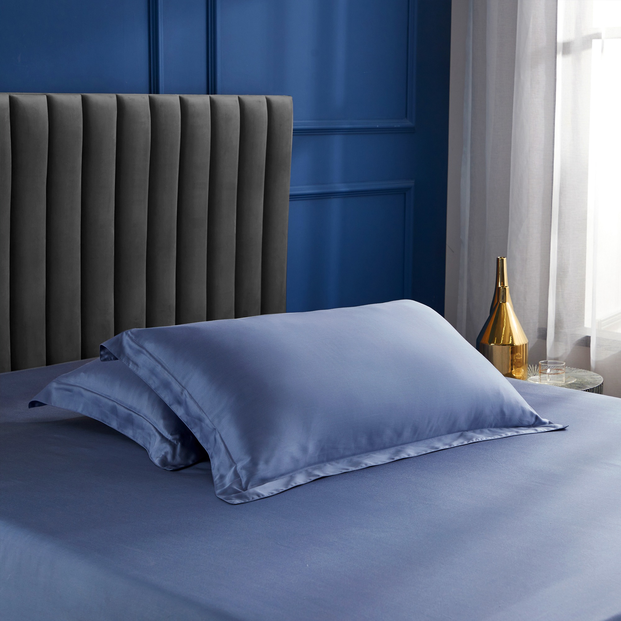 Palais Suite TENCEL™ LF Pervenche Blue Bundle Bed Set · v2