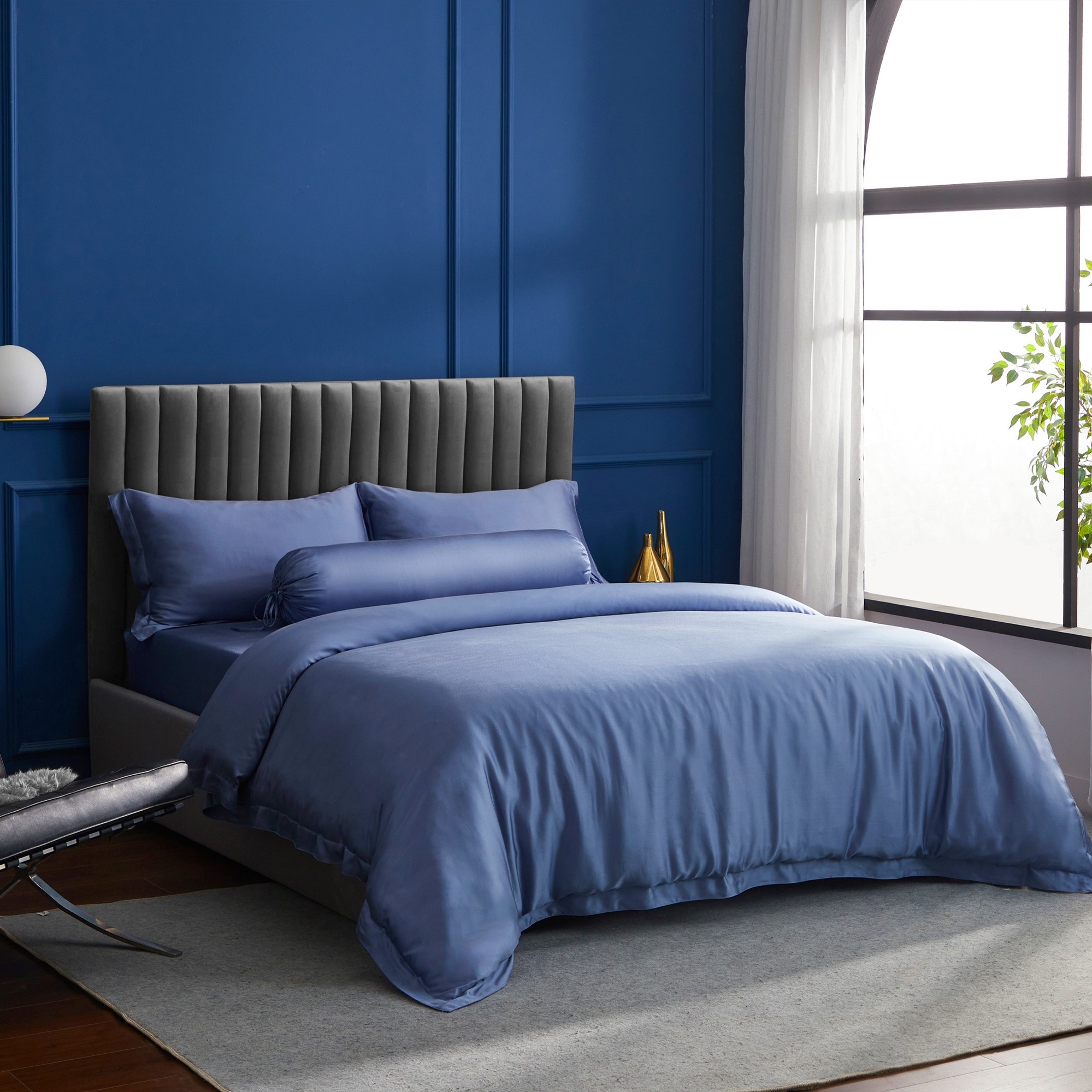Palais Suite TENCEL™ LF Pervenche Blue Bundle Bed Set · v2