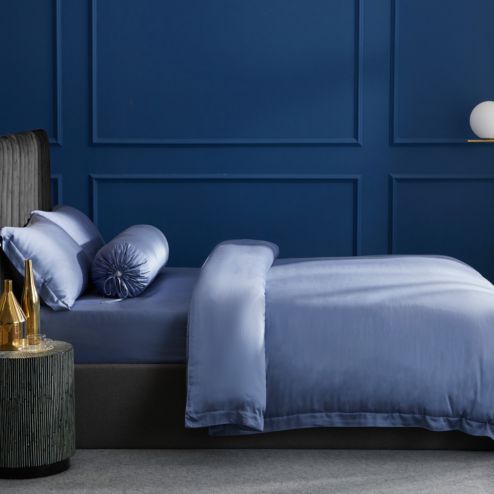 Palais Suite TENCEL™ LF Pervenche Blue Bundle Bed Set · v2