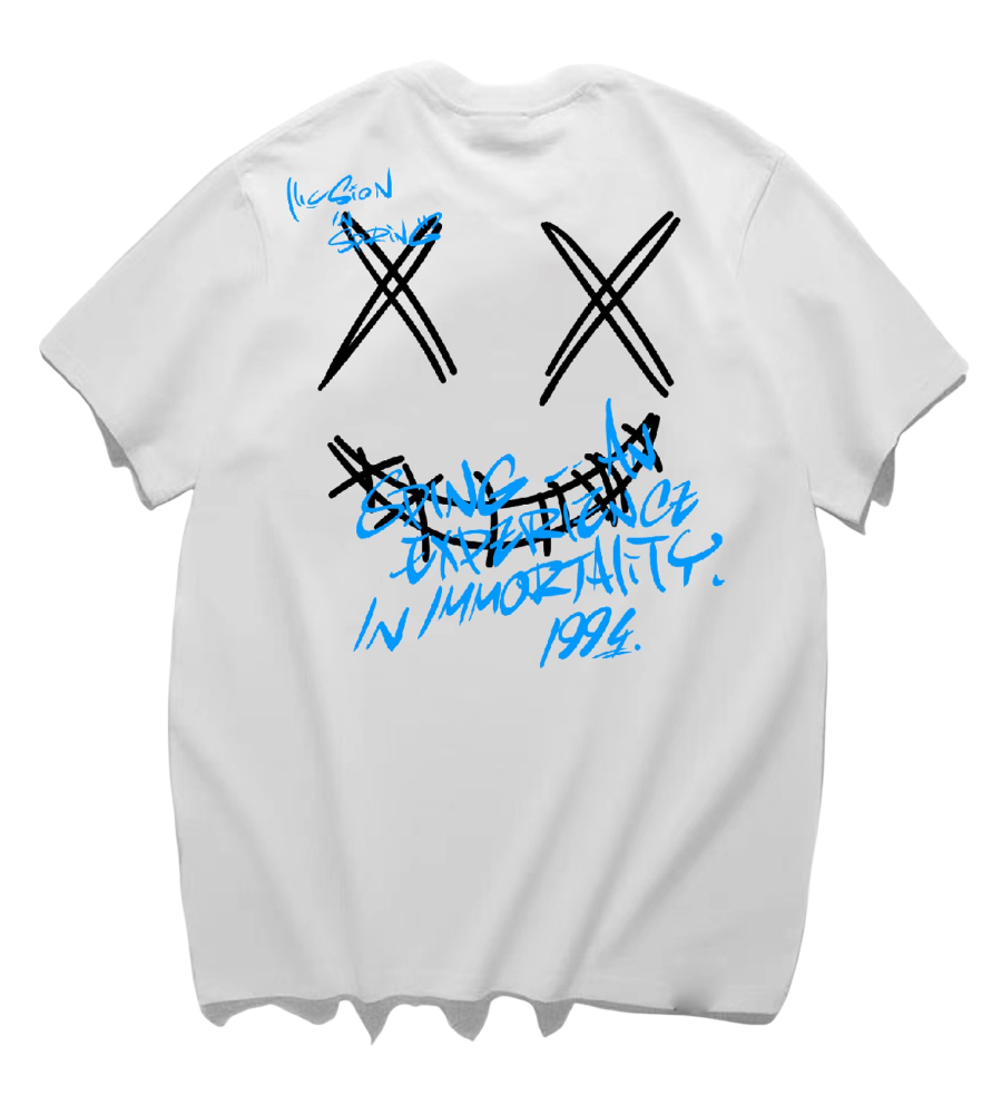 Ricky is Clown Torn Smiley Graffiti Tee · v4