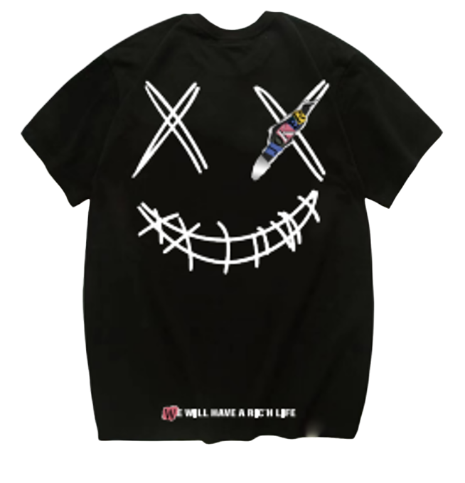 Ricky is Clown Alphabet Collage Smiley Tee