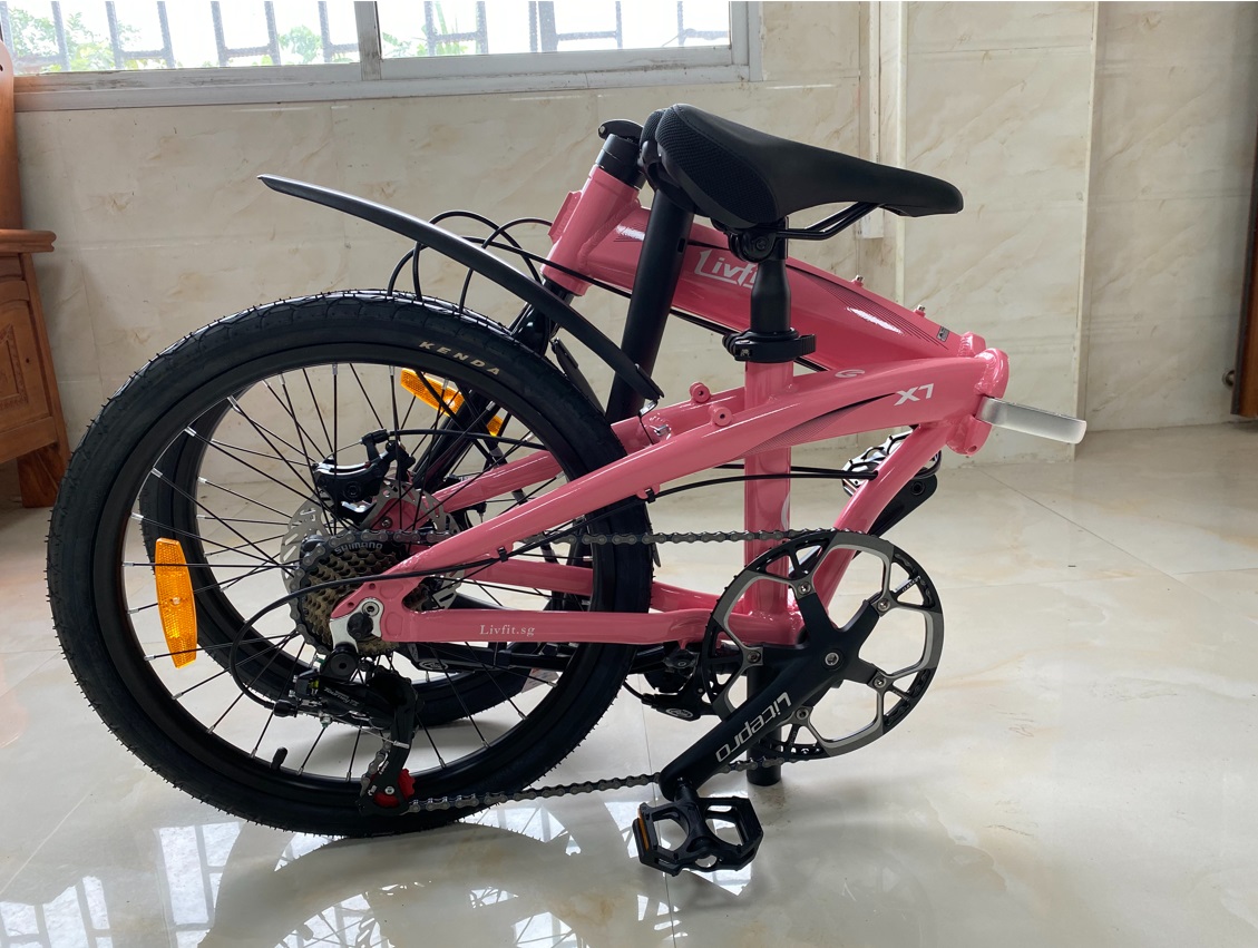Livfit premium 20 inch  foldable bicycle Shimano 7 speed litepro crank set · v4