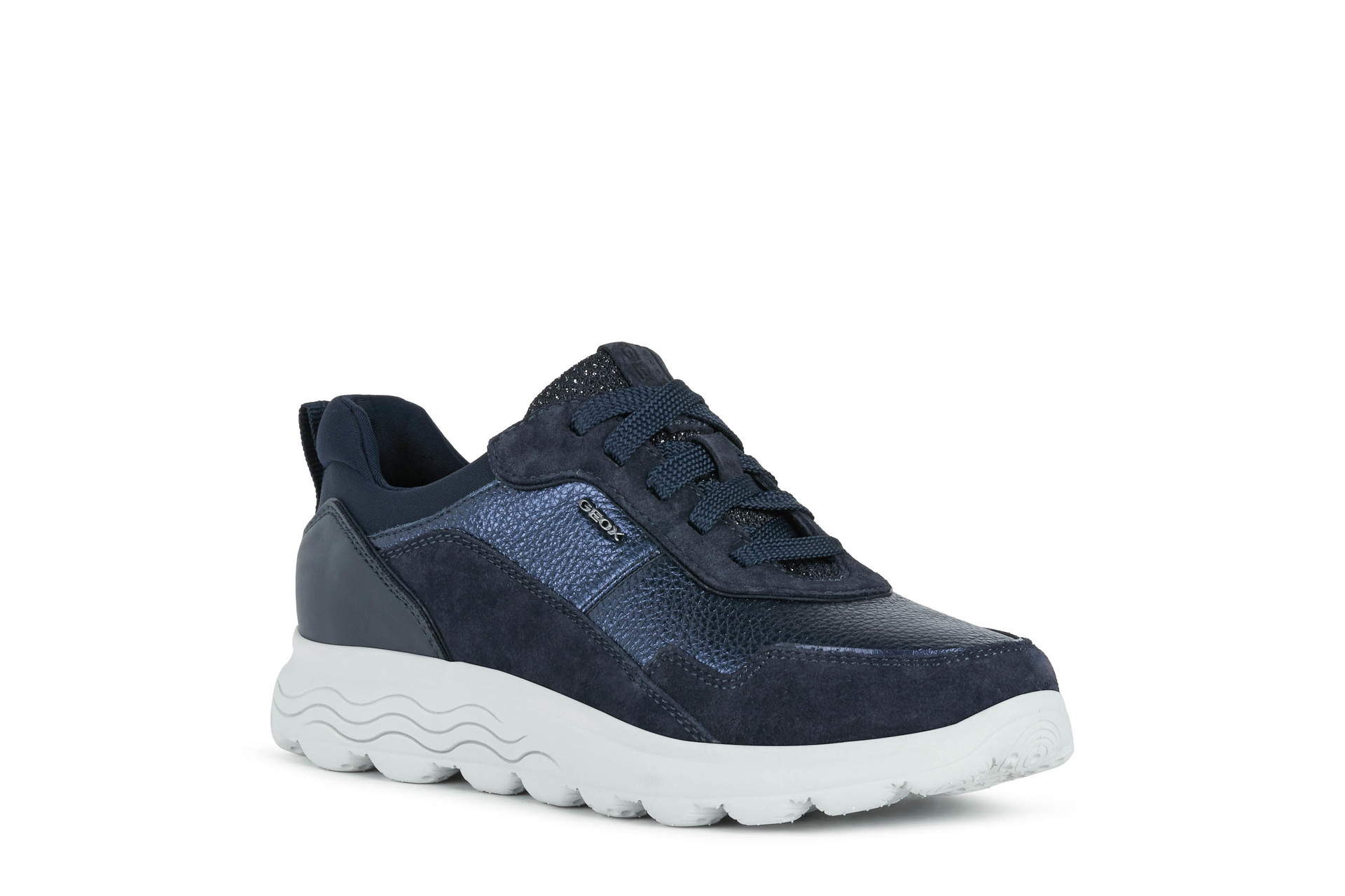 GEOX WOMEN SHOES SNEAKER D SPHERICA BLUE/NAVY · v7